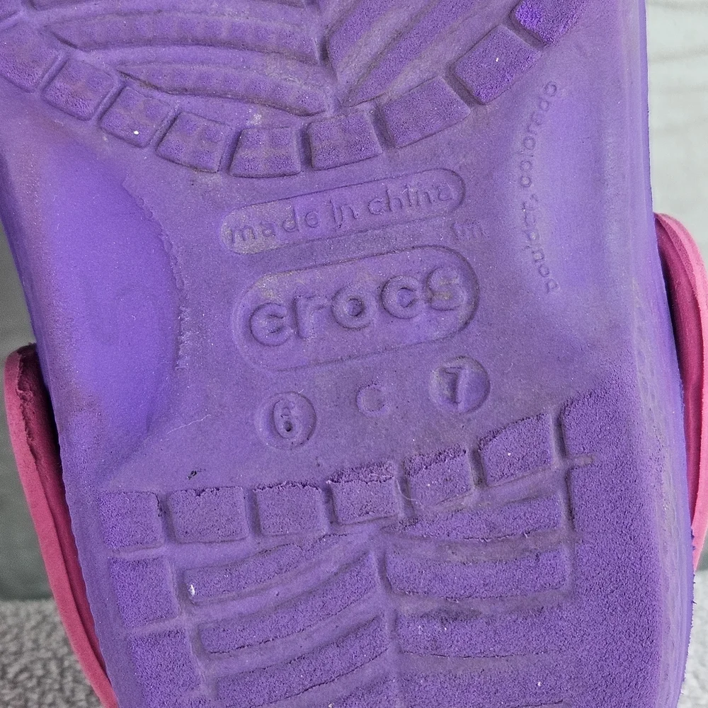 Crocs Clog Toddler SZ 6 Slip-On Purple My Little Pony Water Shoes Girl
